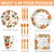 Little Cutie Baby Shower Decorations Tableware Serves 24(Orange)